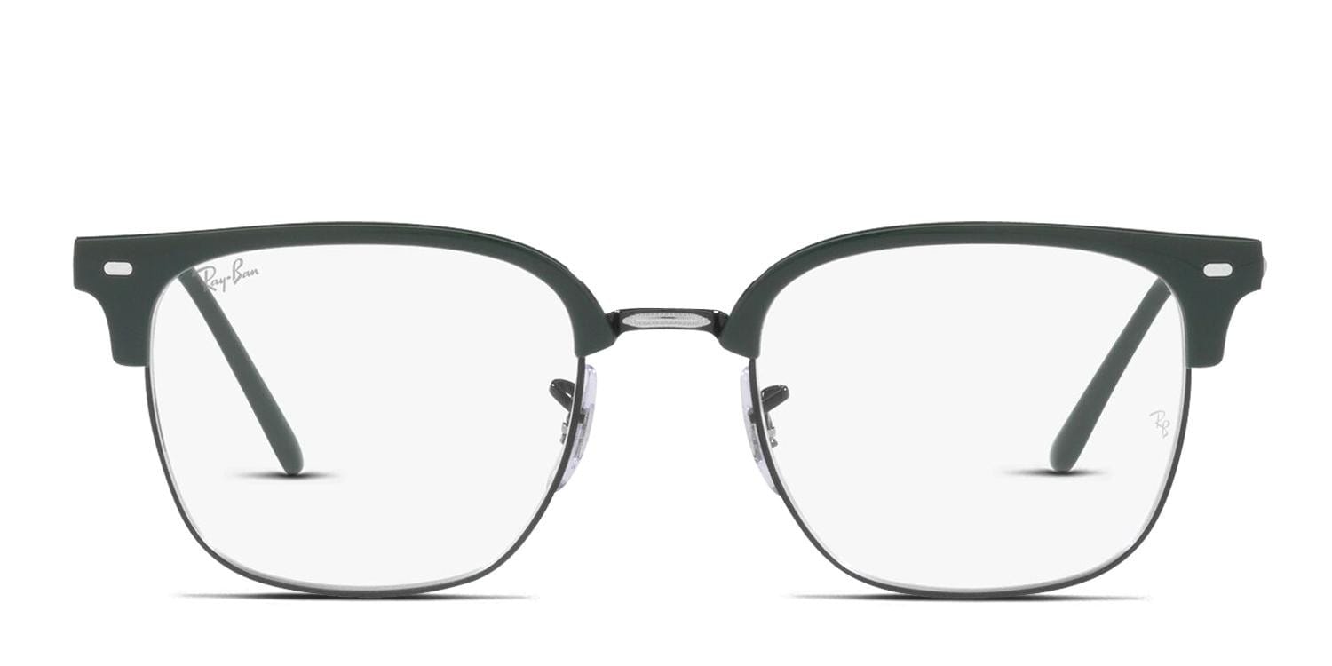 Ray-Ban RX7216 New Clubmaster Green, Black glasses - Green / Black - Frontal View