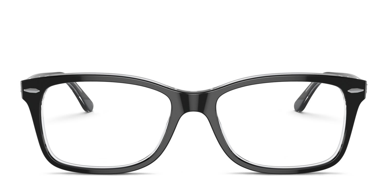 Ray-Ban RX5428 Black, Clear glasses - Black / Clear - Frontal View