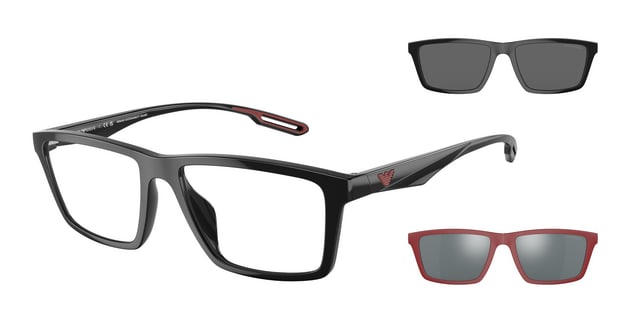 armani glasses clip on