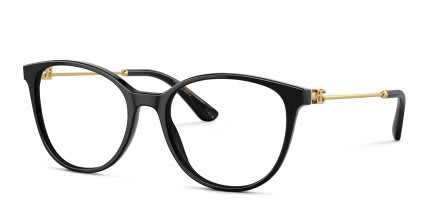 Dolce & Gabbana DG3363 Black glasses - Black - Angle View