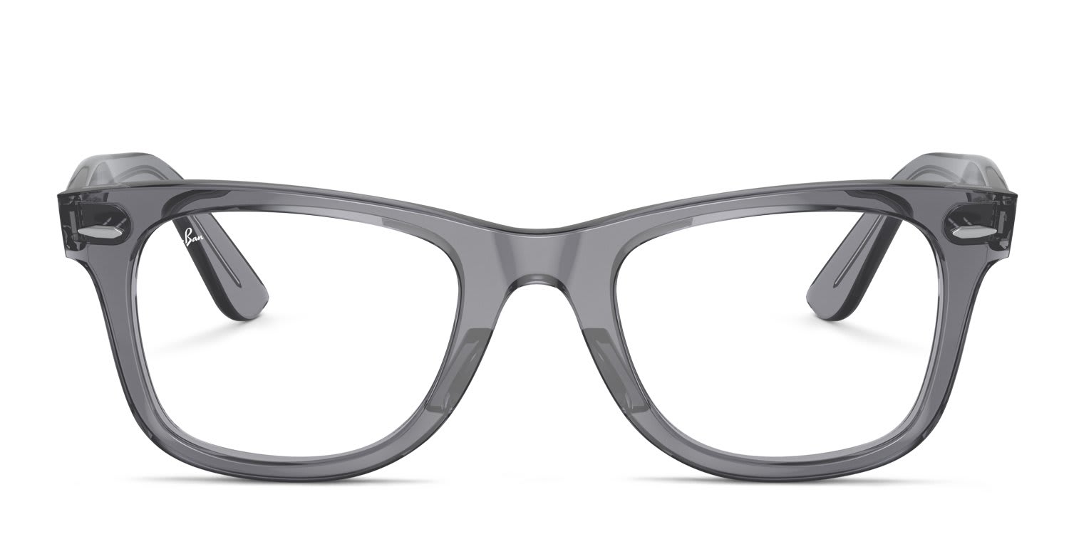 Ray-Ban RX4340V Wayfarer Ease Clear, Gray glasses - Clear / Gray - Frontal View