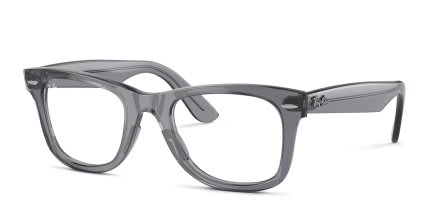 Ray-Ban RX4340V Wayfarer Ease Clear, Gray glasses - Clear / Gray - Angle View