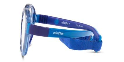 Miraflex MF4003 Kids Blue, Clear glasses - Blue / Clear - Side View