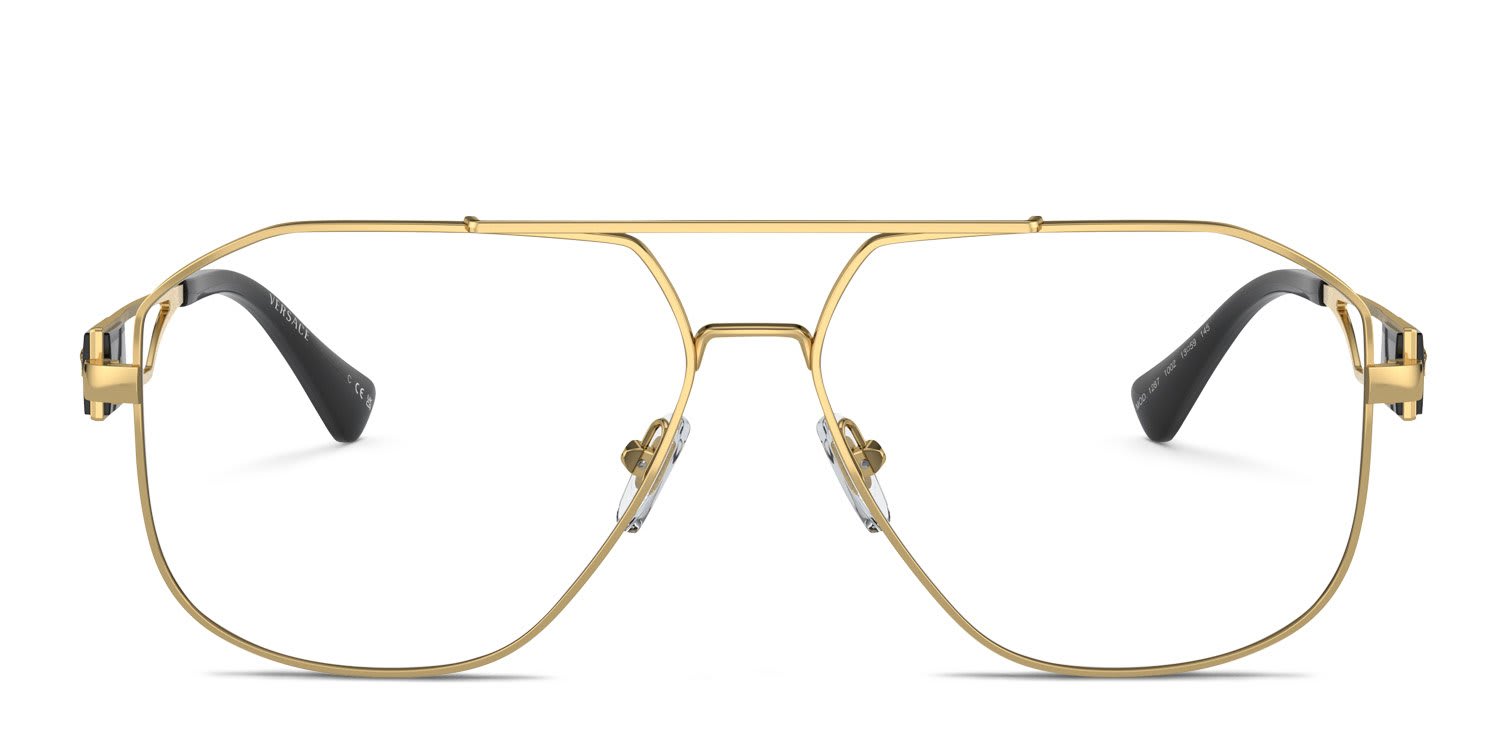 Versace VE1287 Gold glasses - Gold - Frontal View