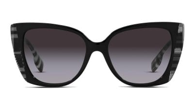 Burberry BE4393 Meryl Shiny Black, White