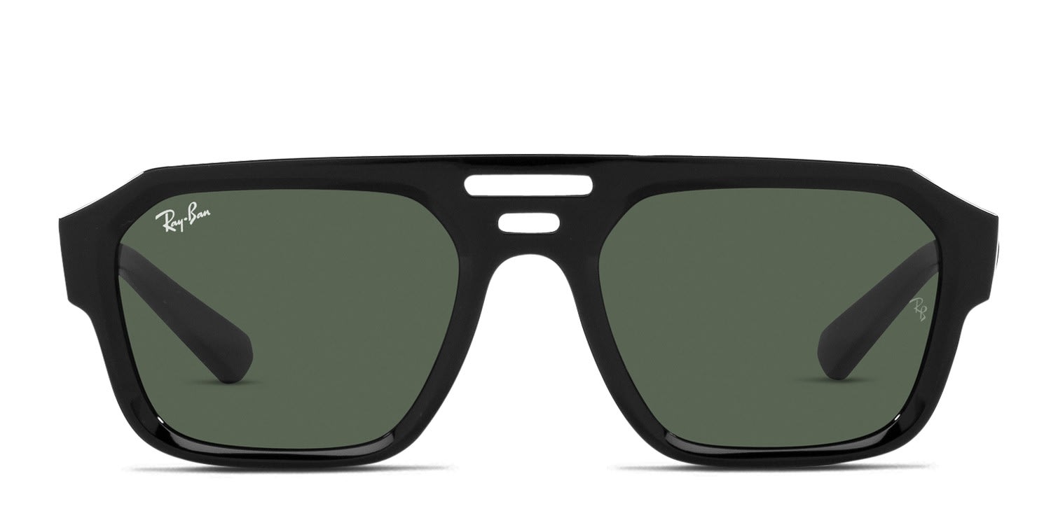 Ray Ban Rb4397 Ray-Ban RB4397 Corrigan Black , Green Prescription Sunglasses - 50% Off ...