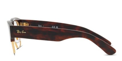 Ray-Ban RX0316V Mega Clubmaster Gold , Tortoise glasses - Gold / Tortoise - Side View