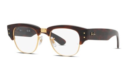 Ray-Ban RX0316V Mega Clubmaster Gold , Tortoise glasses - Gold / Tortoise - Angle View