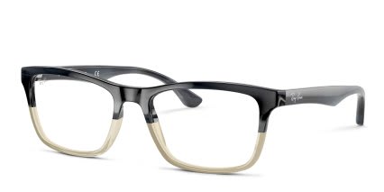 Ray-Ban RX5279 Gray, Brown glasses - Gray / Brown - Angle View