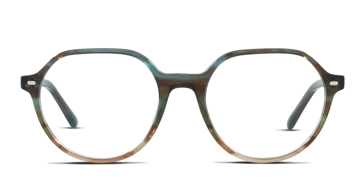Ray-Ban RX5395 Thalia Blue , Gray , Multicolor glasses - Blue / Gray / Multicolor - Frontal View
