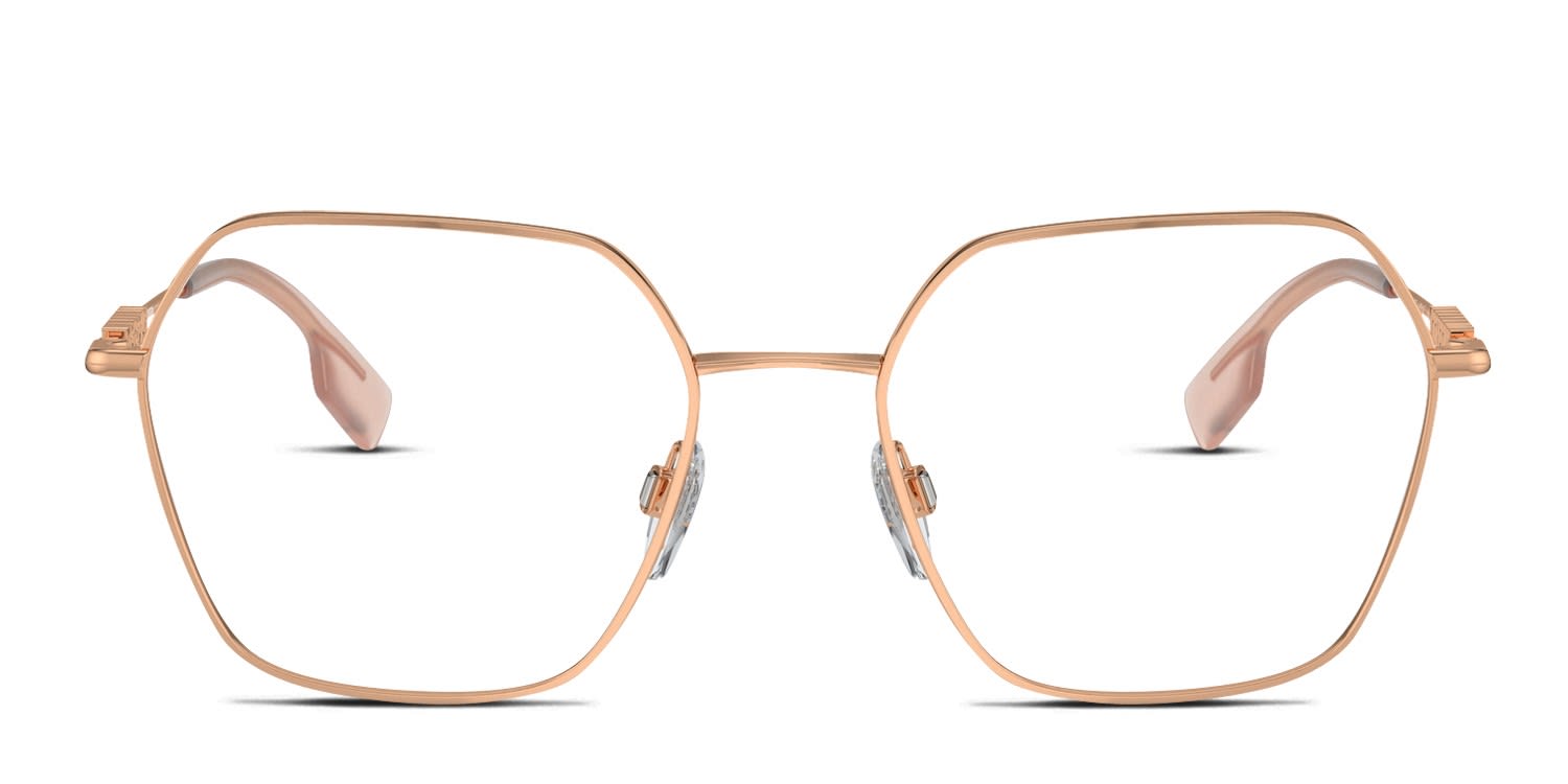 Burberry BE1381 Pink, Gold glasses - Pink / Gold - Frontal View