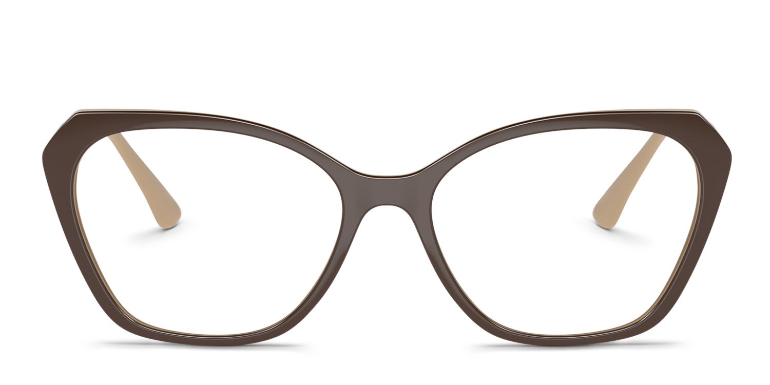 Vogue VO5522 Brown, Beige glasses - Brown / Beige - Frontal View