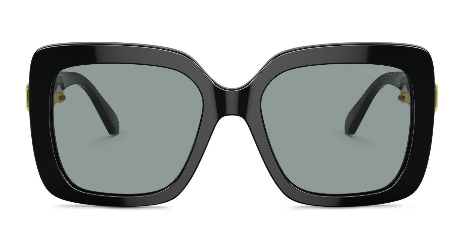 Swarovski SK6001 Black glasses - Black - Frontal View