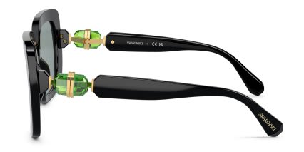 Swarovski SK6001 Black glasses - Black - Side View