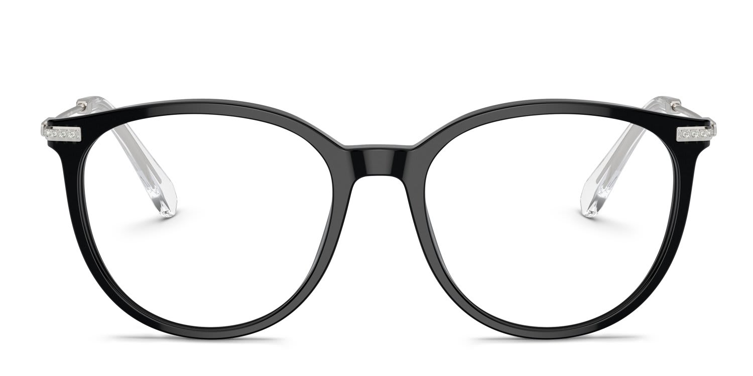 Swarovski SK2009 Black glasses - Black - Frontal View
