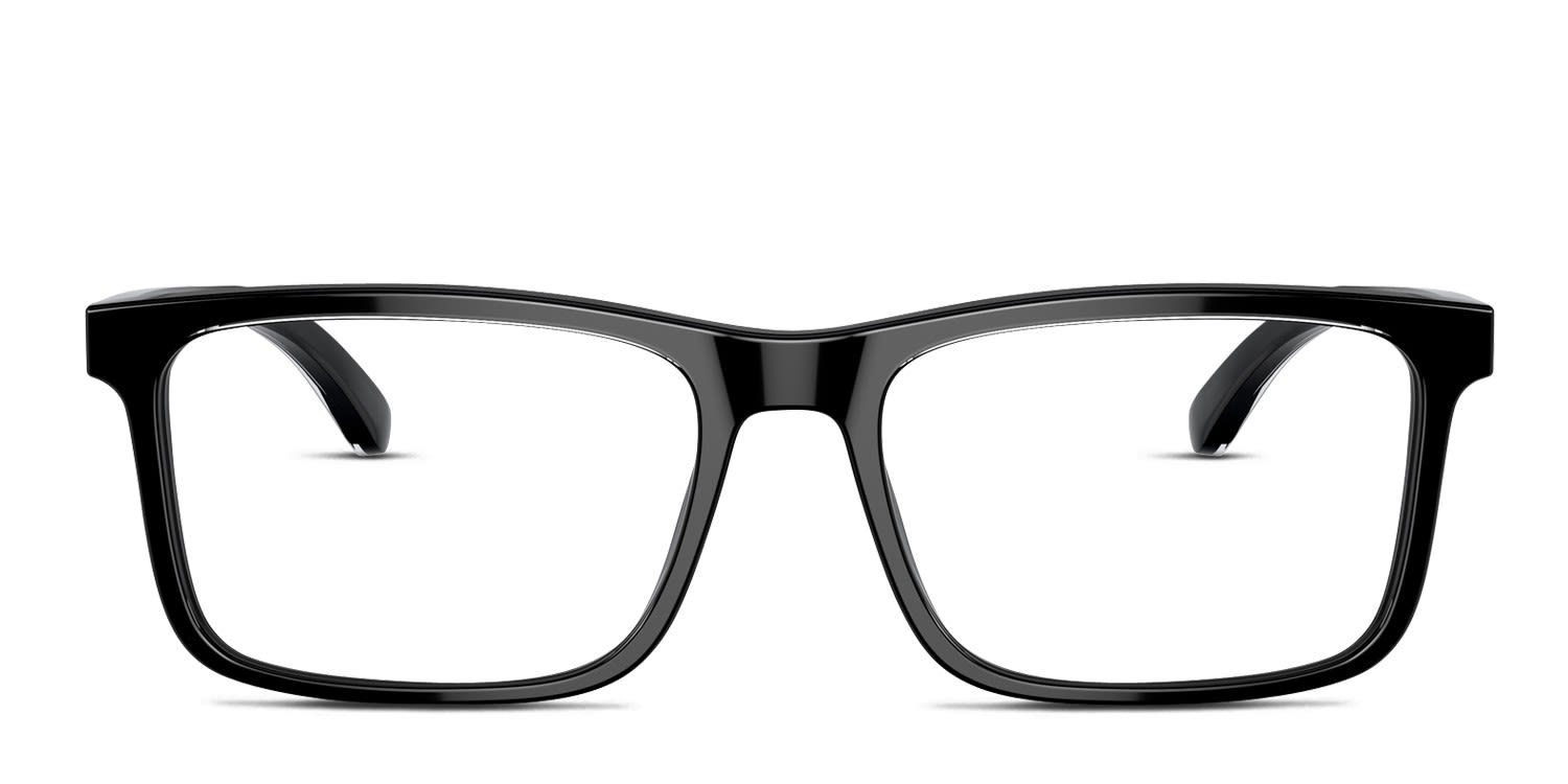 Emporio Armani EA3227 Black, Clear glasses - Black / Clear - Frontal View
