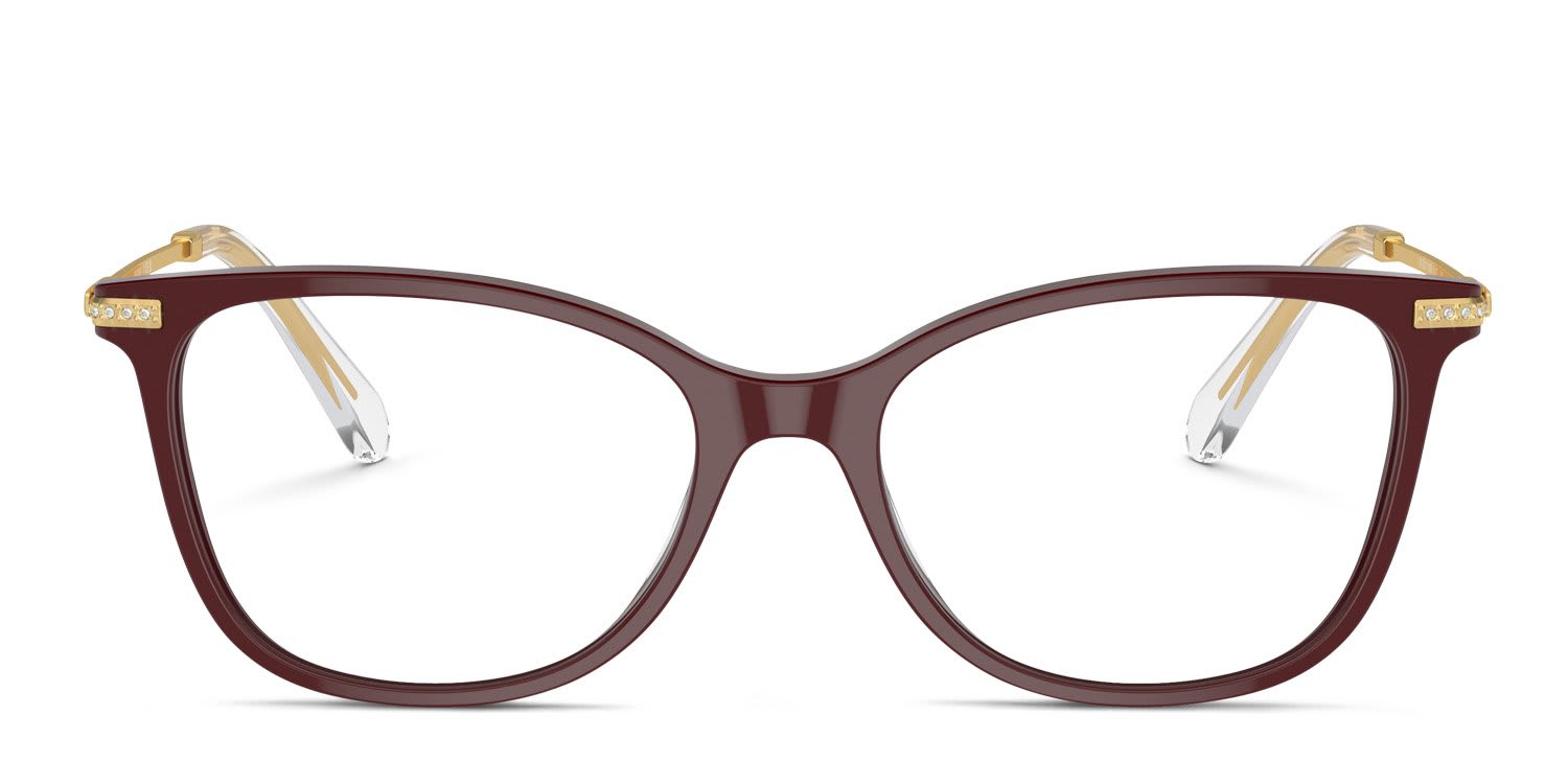 Swarovski SK2010 Red glasses - Red - Frontal View
