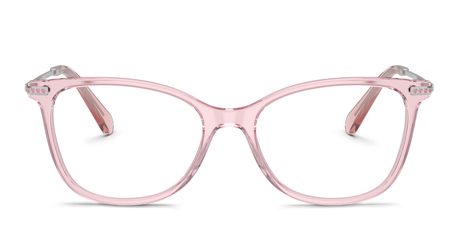 Swarovski SK2010 Clear, Pink glasses - Clear / Pink - Frontal View