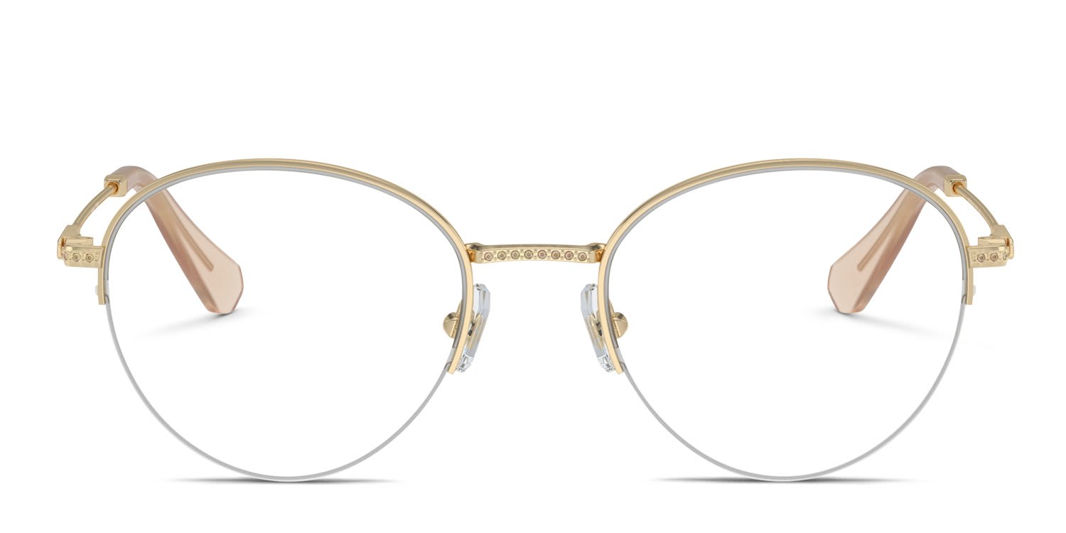 Swarovski SK1004 Gold glasses - Gold - Frontal View