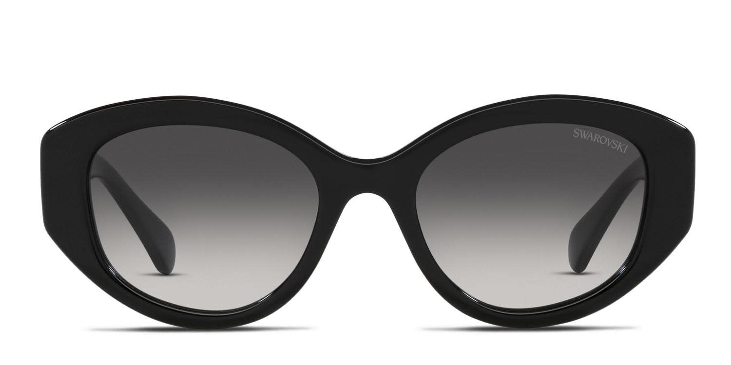 Swarovski SK6005 Shiny Black glasses - Shiny Black - Frontal View