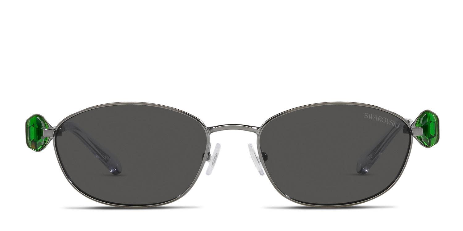 Swarovski SK7010 Gunmetal glasses - Gunmetal - Frontal View