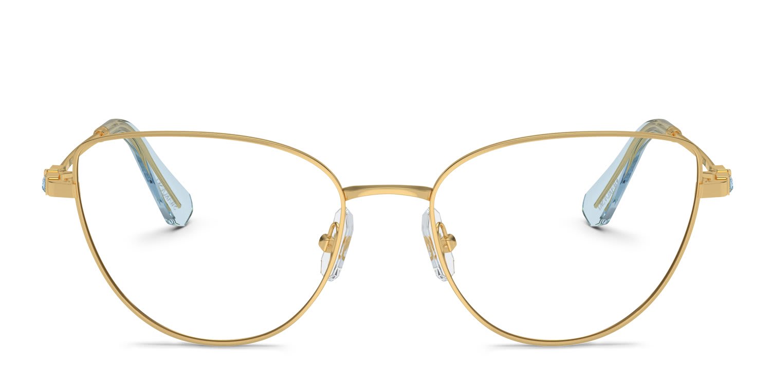 Swarovski SK1007 Gold glasses - Gold - Frontal View