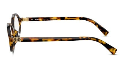 Miu Miu MU01XV Bronze, Tortoise glasses - Bronze / Tortoise - Side View