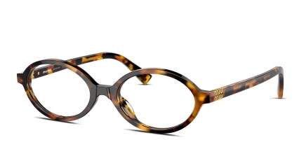 Miu Miu MU01XV Bronze, Tortoise glasses - Bronze / Tortoise - Angle View