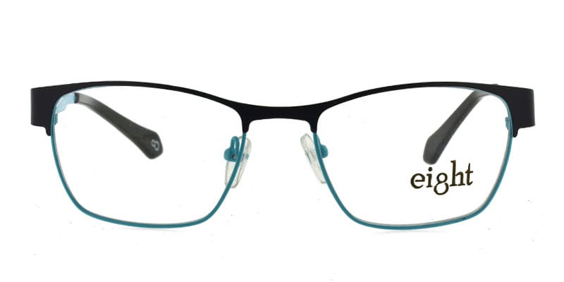 Eight 679A Navy Blue w/Turquoise NA Wayframe Full Frame sunglasses - front