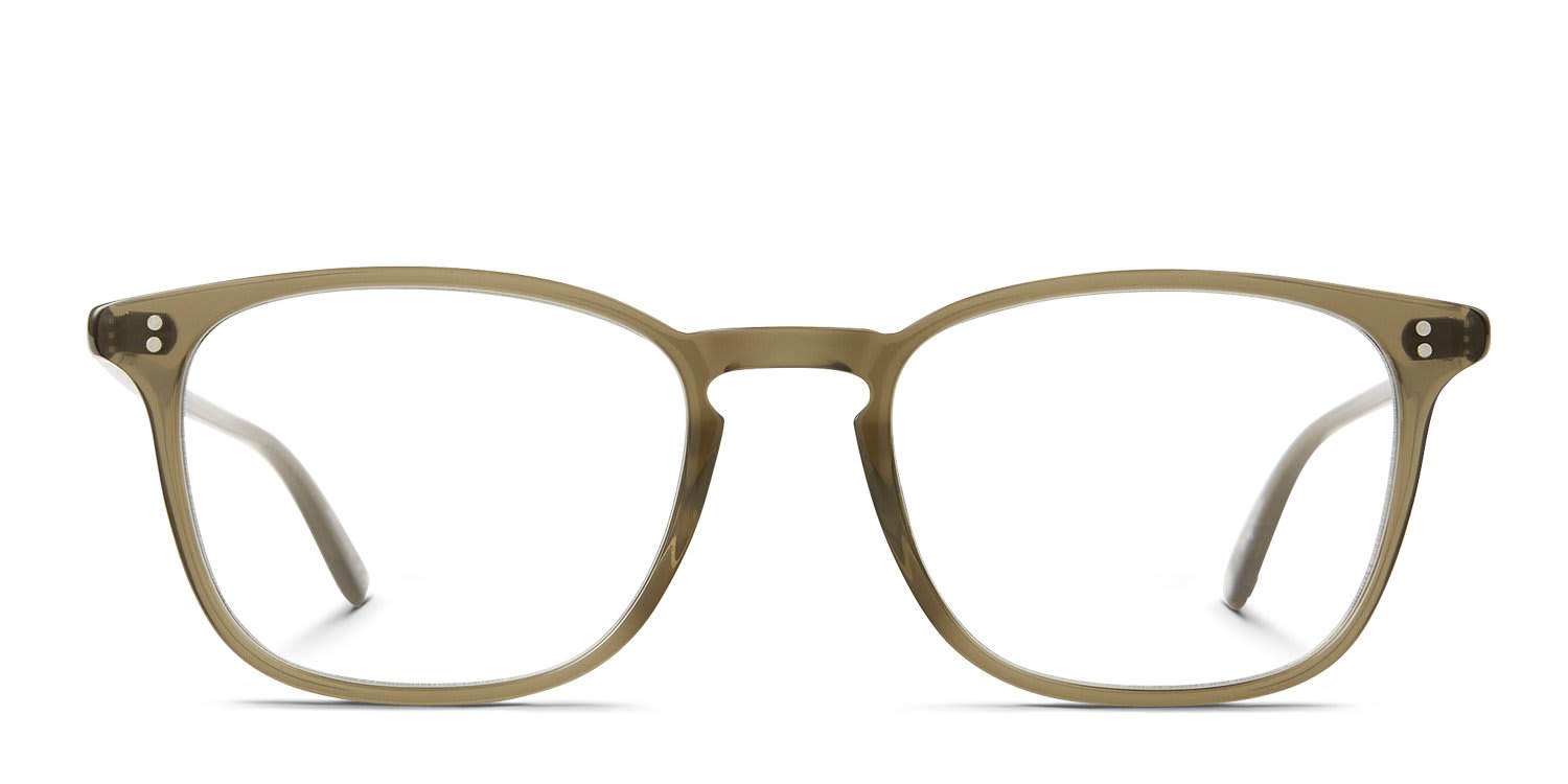 Garrett Leight Boon Green glasses - Green - Frontal View