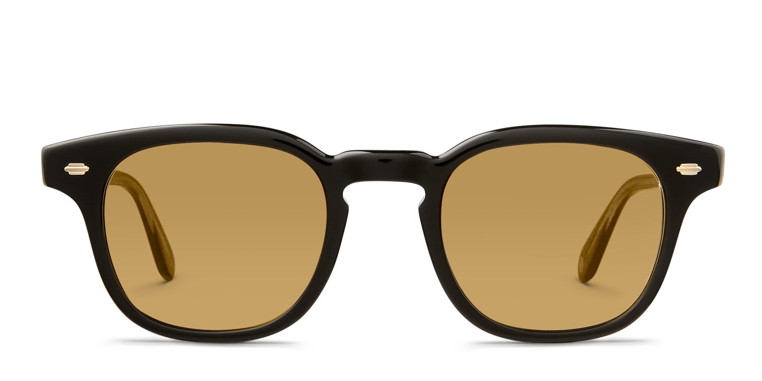 Garrett Leight Sherwood Sun Black glasses - Black - Frontal View