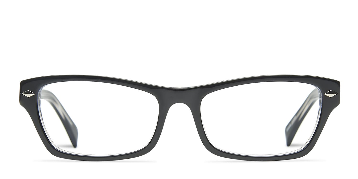 Karlie Black Geometric Full Frame eyeglasses - front