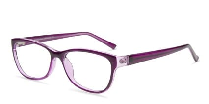 Tyra Purple glasses - Purple - Angle View