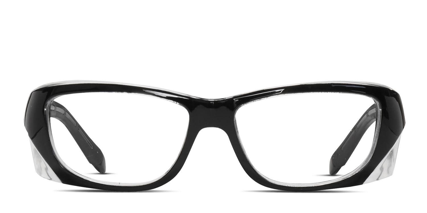 SafeVision Uverse Shiny Black Prescription Eyeglasses