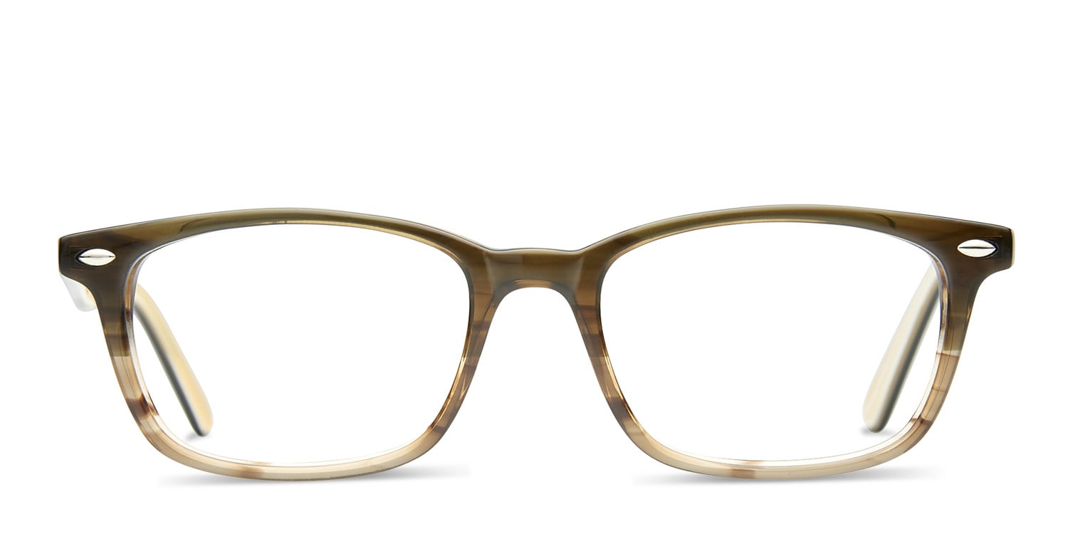 Izzy Brown Square Full Frame eyeglasses - front