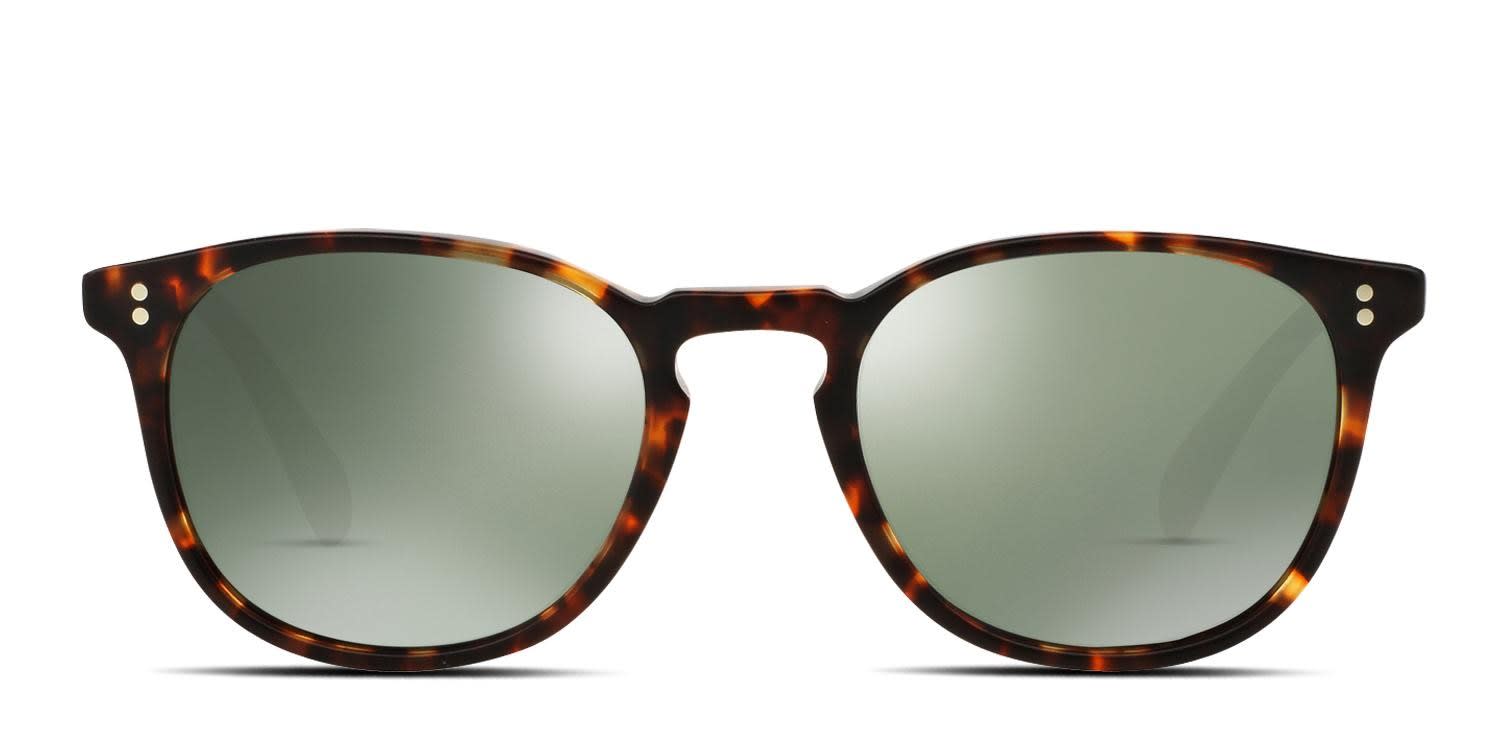 Oliver Peoples OV5298SU Finley Esq Tortoise, Green glasses - Tortoise / Green - Frontal View