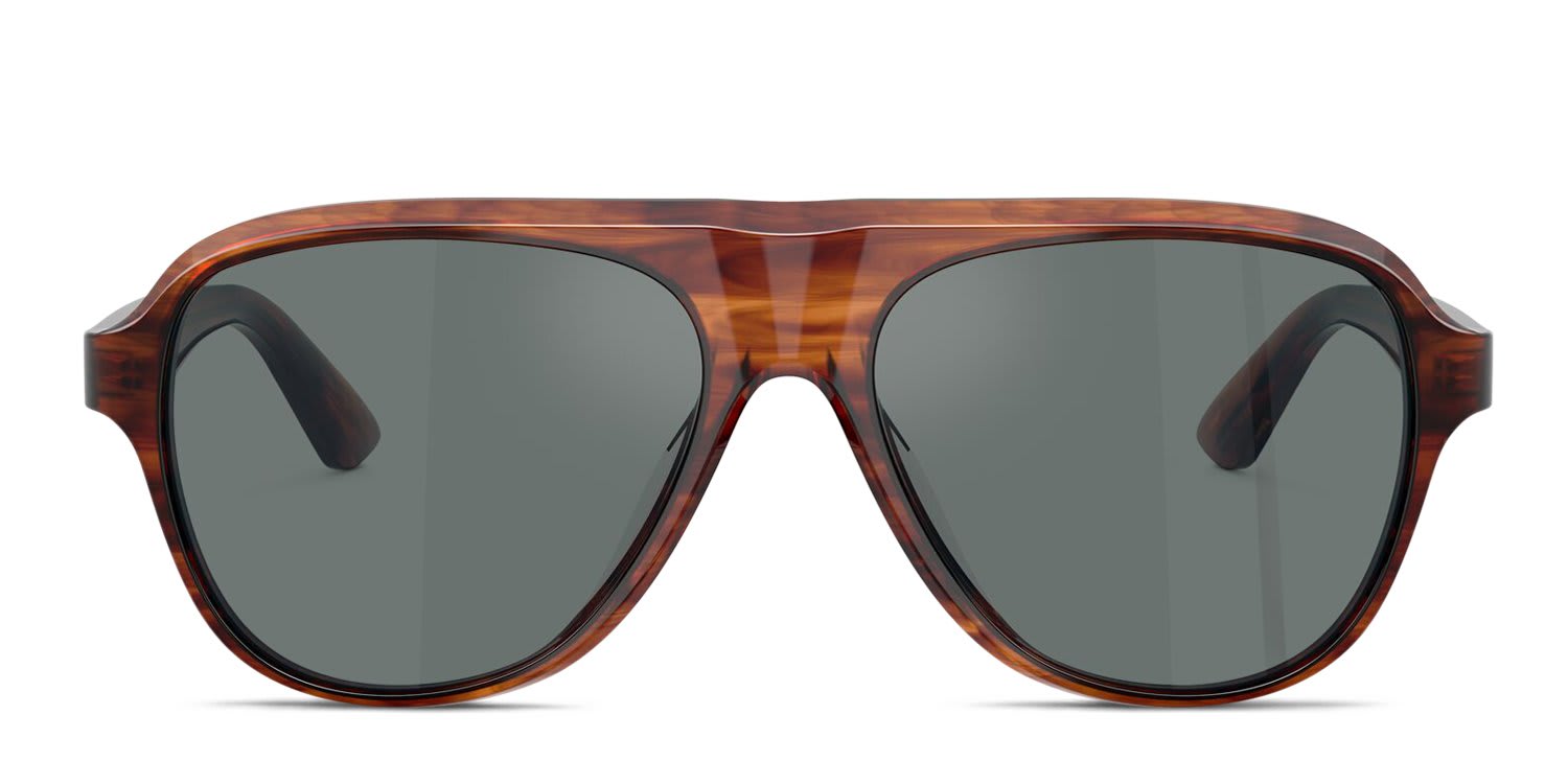 Oliver Peoples OV5581SU Paul Newman Brown, Gray, Blue glasses - Brown / Gray / Blue - Frontal View