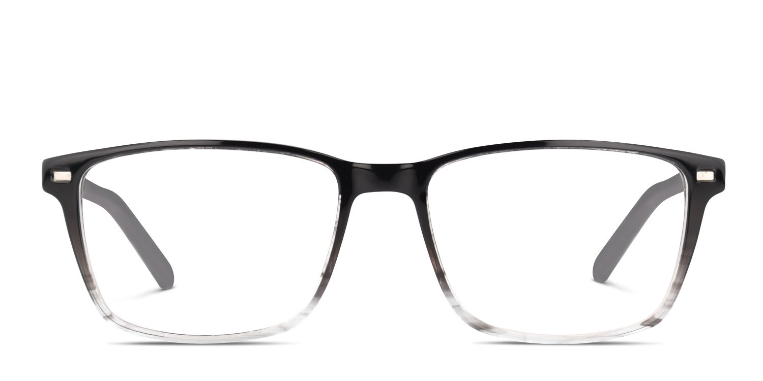 Cat CTSC-0041 w/Clip-On Black, Clear glasses - Black / Clear - Frontal View