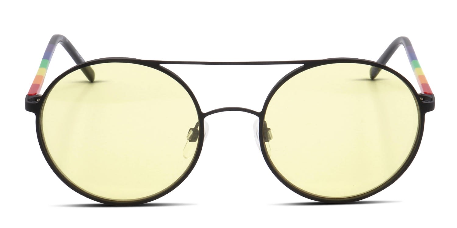 DKNY DK300S Black, Green glasses - Black / Green - Frontal View