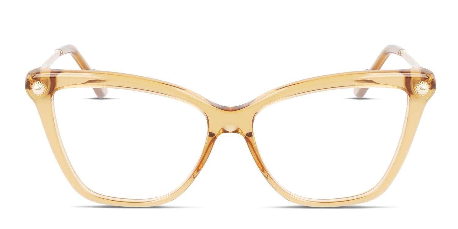 Lanvin LNV2622 Brown, Clear glasses - Brown / Clear - Frontal View