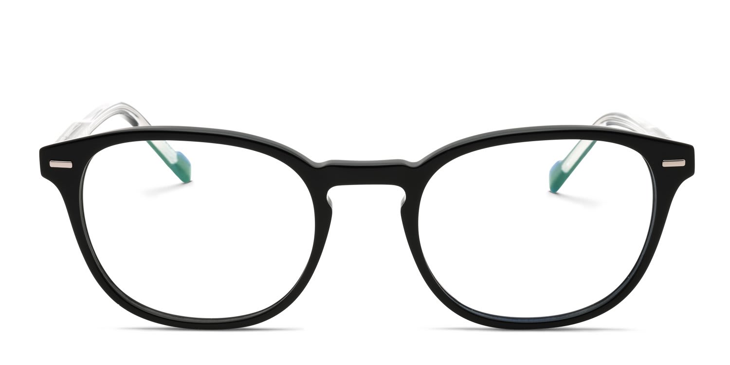 Zeiss ZS25552 Shiny Black glasses - Shiny Black - Frontal View