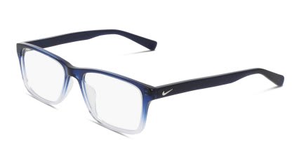 Nike 1000C Kids Blue, Clear glasses - Blue / Clear - Angle View