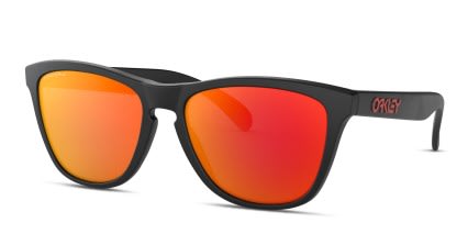 Oakley OO9245 Frogskins (A) Black, Red glasses - Black / Red - Angle View