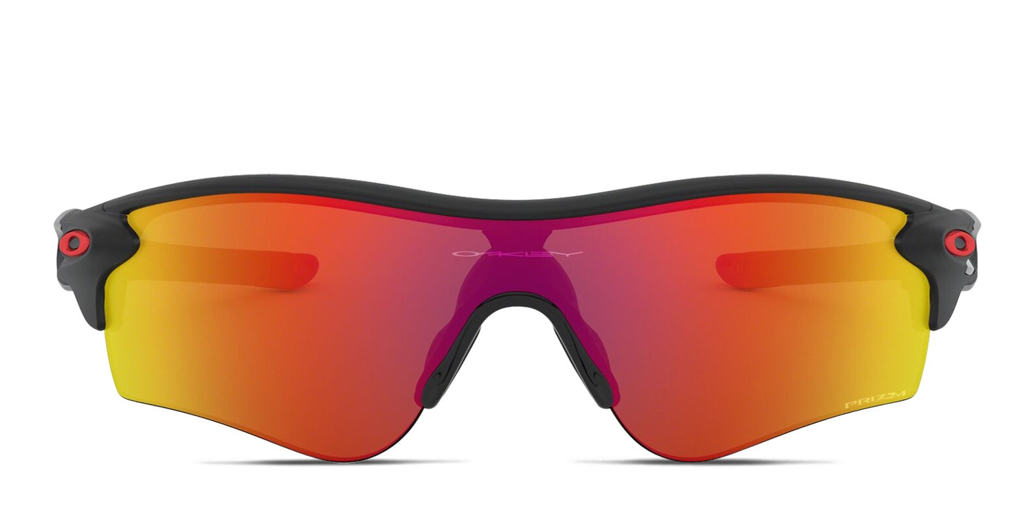 Oakley OO9206 Radarlock Path (A) Black, Red glasses - Black / Red - Frontal View
