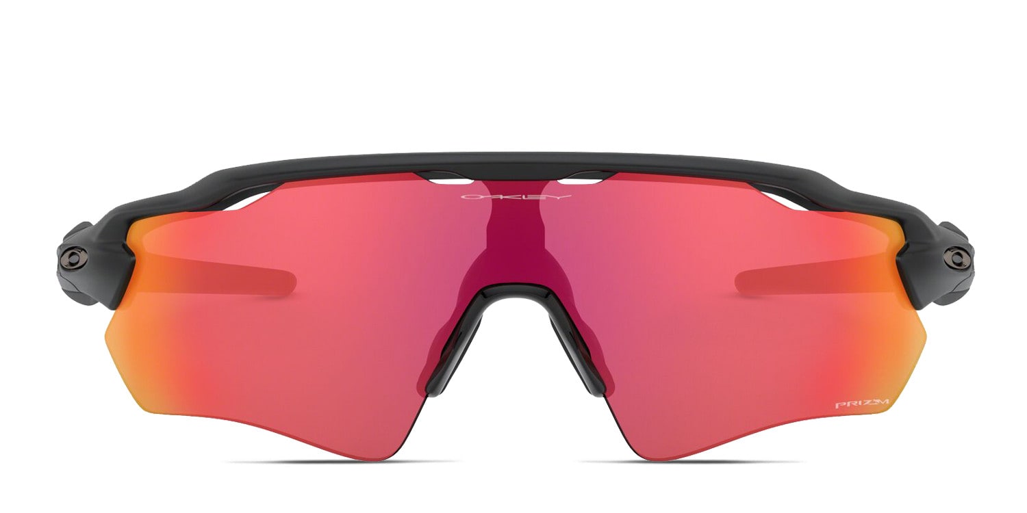 Oakley OO9208 Radar Ev Path Prizm Black, Red glasses - Black / Red - Frontal View