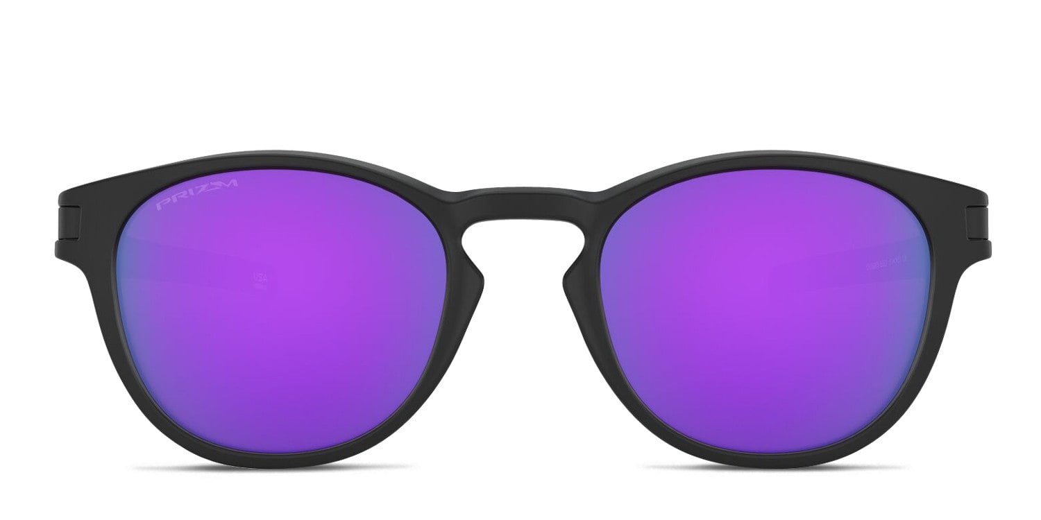 Oakley OO9265 Latch Black , Purple glasses - Black / Purple - Frontal View