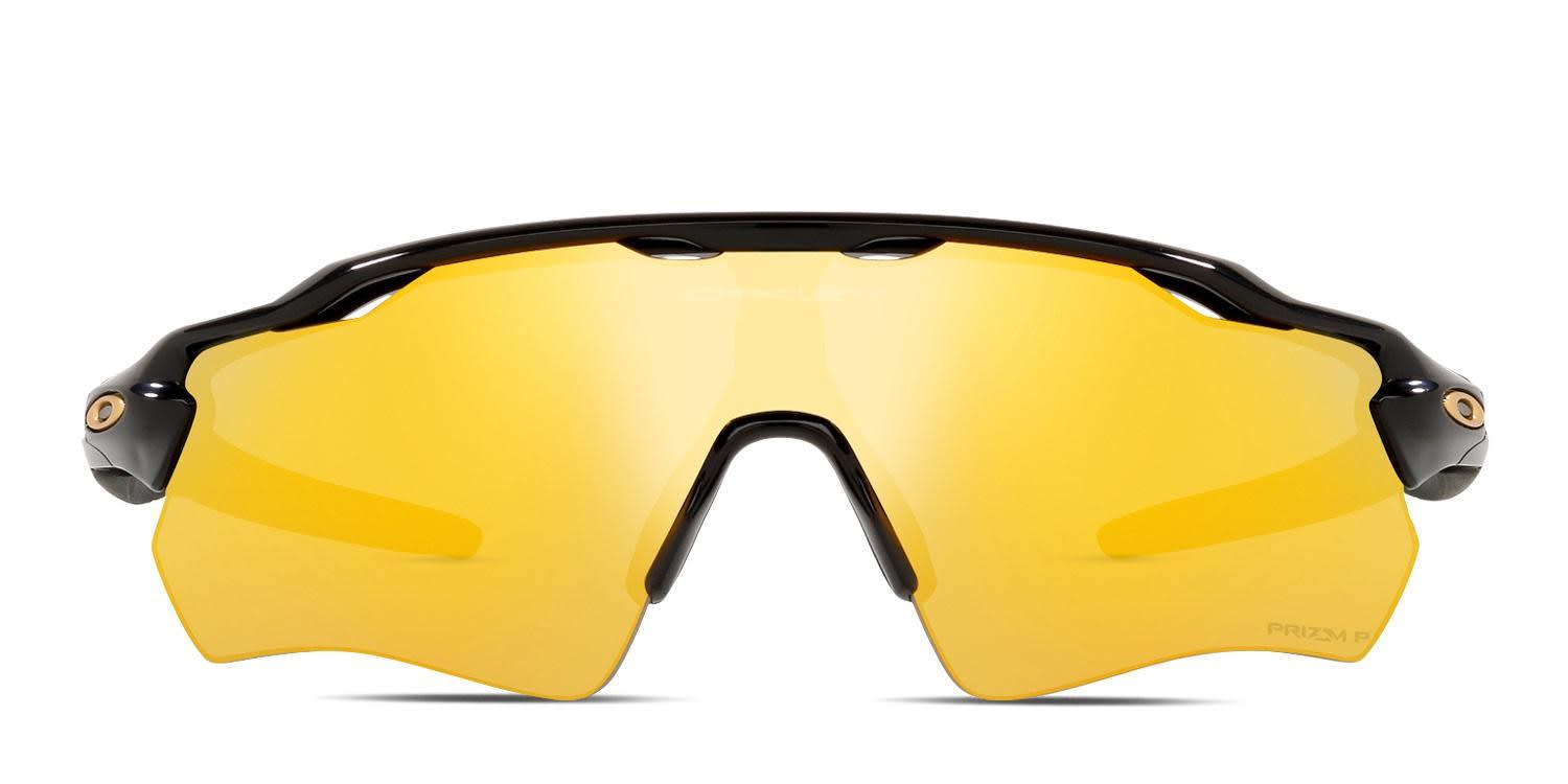 Oakley OO9208 Radar Ev Path Prizm Shiny Black, Yellow glasses - Shiny Black / Yellow - Frontal View
