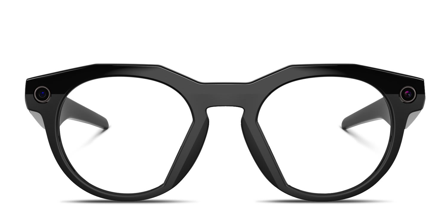 Oakley Meta HSTN OW8002 AI Glasses Black glasses - Black - Frontal View