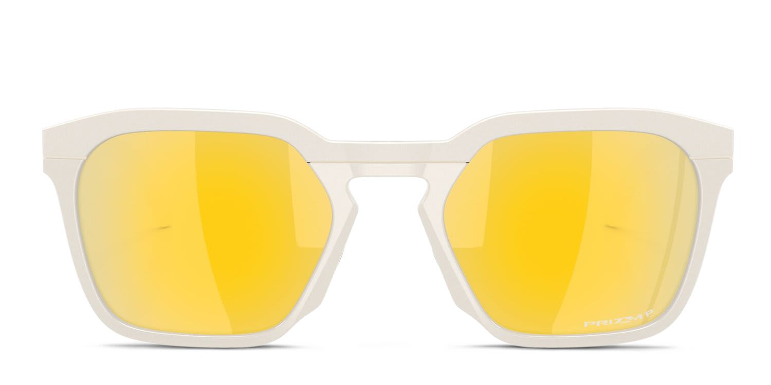 Oakley OO9533 HSTN Sq White, Orange glasses - White / Orange - Frontal View