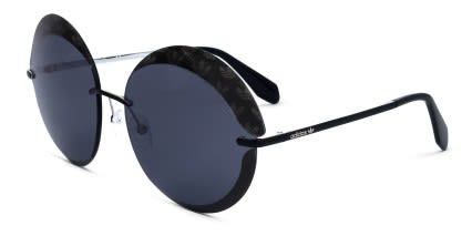 Adidas OR0019 Black glasses - Black / Gray - Angle View